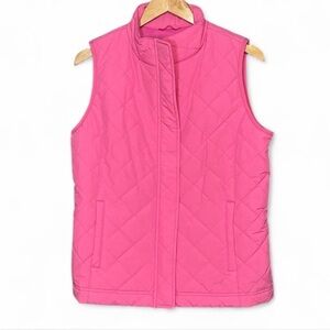 Vineyard Vines Pink Quilted Mountain Weekend Vest